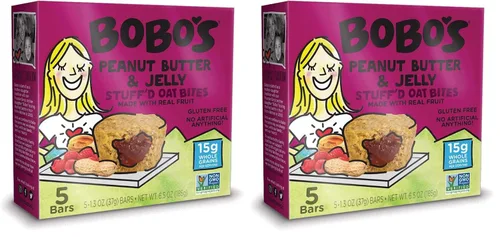 Vista 3 de Bobo's Oat Bites, mantequilla de maní y gelatina rellenas, 1.3 onzas (caja de 5 unidades)