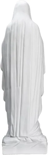 Vista 3 de THE FAITH GIFT SHOP Estatua Blanca Nuestra Señora de Lourdes (31")