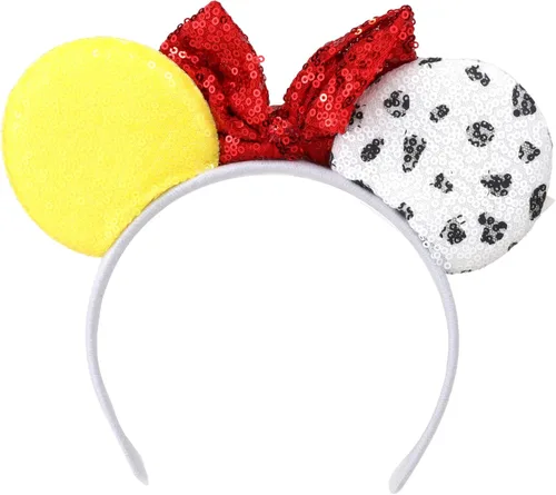 Vista 3 de Needzo Toy Inspired Story - Diadema con orejas de ratón, disfraz de vaquera, accesorio para el cabello, talla única