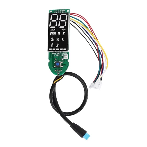 Vista 6 de Velocímetro de scooter eléctrico, pantalla LCD con luz de fondo, tablero digital de 36 V 3.780 x 1.417 in, para viajeros urbanos y entusiastas