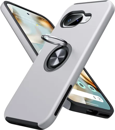 Vista 30 de JAME Funda delgada para Google Pixel 7 Pro, soporte de anillo a prueba de Azul
