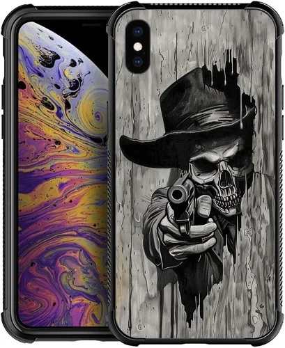 Vista 24 de Funda para iPhone Xs Max, de cristal templado 9H para iPhone Xs Max, diseño a prueba de golpes, antirrayones, para Apple iPhone Xs Max de 6.5