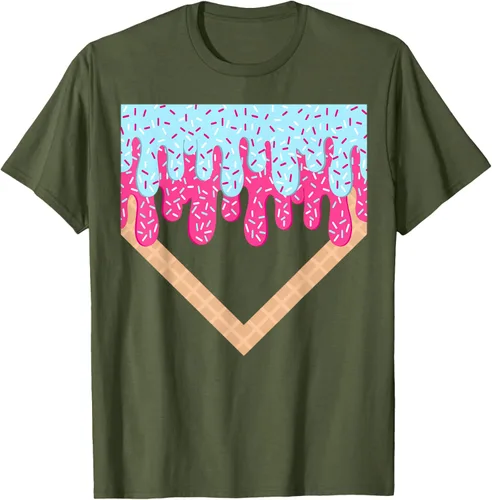 Vista 54 de Baseball Drip Boys Home Plate Ice Cream Sport Players & Fans Camiseta