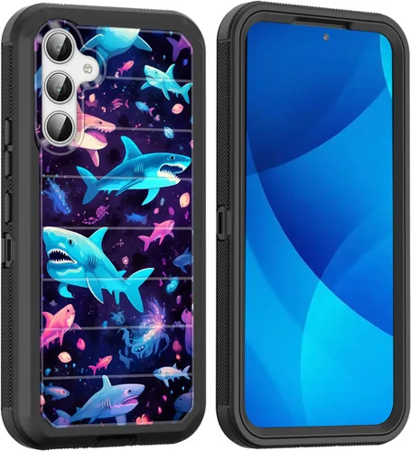 Vista 8 de Funda para Galaxy A15 5G, cuerpo completo, protección contra caídas, a prueba de polvo, resistente de 3 capas, militar, resistente, duradera