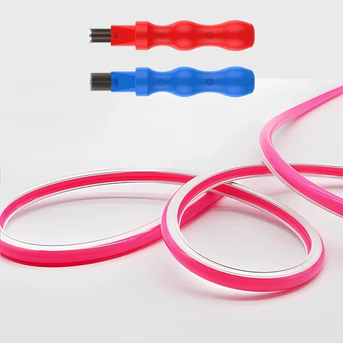 Vista 18 de JARBIH Cubierta de tira de luz LED flexible de neón separada, 16.4 pies 0.236 in sin desgaste, cubierta de difusor de silicona flexible con 2