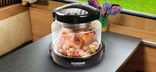 Vista 5 de NuWave Oven Pro Plus con anillo de extensión de acero inoxidable