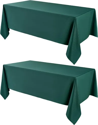 Vista 37 de VidaFete - 1 paquete de mantel cuadrado de 52 x 52 pulgadas, manteles resistentes a las manchas y arrugas, de poliéster, para mesa de comedor