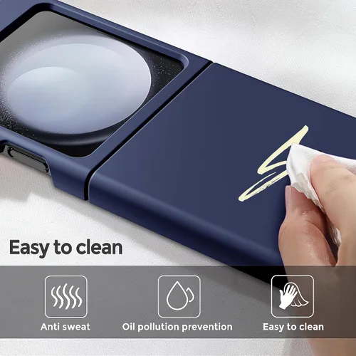Vista 4 de Funda suave de silicona líquida para Samsung Galaxy Z Flip 5, parachoques de goma de gel, ajuste delgado, a prueba de golpes, funda protectora