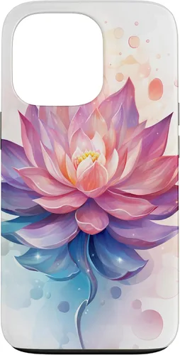 Vista 10 de Funda con ilustración de flor de loto para iPhone 17