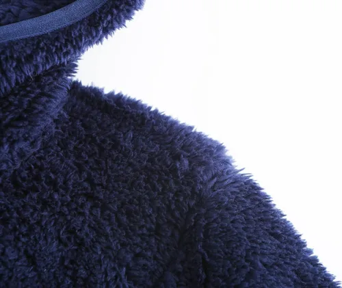 Vista 5 de Chaqueta sherpa de forro polar suave con capucha y cremallera completa para niña