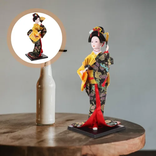 Vista 7 de PRETYZOOM - Figura de geisha japonesa de 11.81 pulgadas, adorno decorativo de escritorio para mesa de restaurante, estilo Izakaya, coleccionable