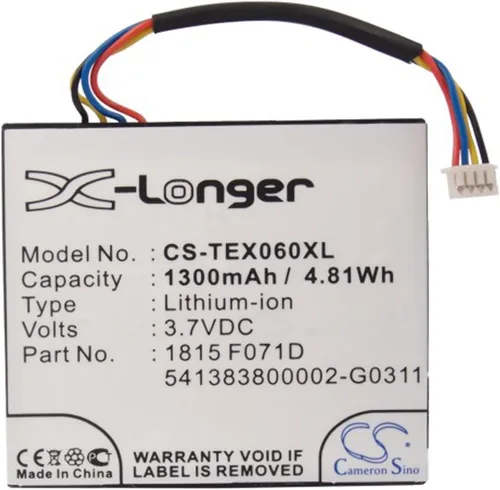 Vista 5 de 1200mAh 3.7L1060SP Batería TEXAS INSTRUMENTS TI-Nspire CX, TI-Nspire CX CAS Calculadora gráfica