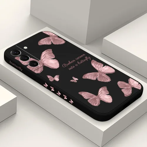 Vista 16 de LEECG Funda para Samsung Galaxy S22, Diseños de Flores Elegantes de Silicona Suave con Protección contra Caídas y Resistente a Huellas Dactilares