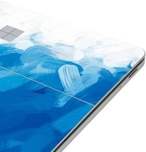 Vista 4 de Calcomanía protectora ultradelgada para Microsoft Surface Laptop Studio 2 2023, fácil aplicación, antiarañazos, sin residuos [pintura azul]
