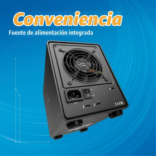 Vista 4 de OWC Carcasa SATA de cuatro bahías ThunderBay 4 Thunderbolt 40Gb/s