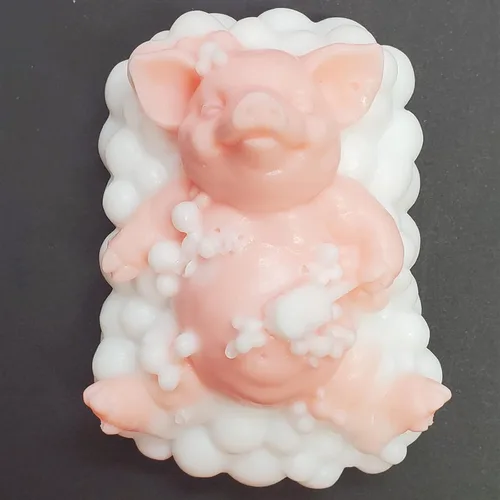 Vista 5 de Molde de Silicona de Cerdo para Baño para Jabón, Vela, Fondant, Chocolate, Caramelo, Decoración de Tarta, Herramientas de Pastelería, Molde