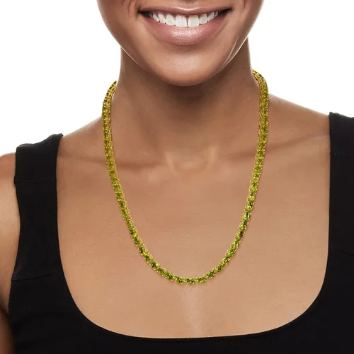 Vista 2 de Ross-Simons Collar de tenis con piedras preciosas en plata de ley, Gema, multi