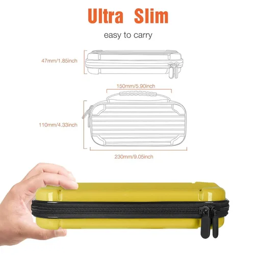 Vista 14 de CALLCASE Carrying Case for Switch Lite with Glass Screen Protector, Portable Hard Shell Travel Case Storage Bag for Switch Lite Console and