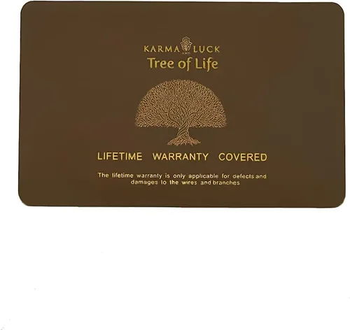 Vista 5 de KARMA AND LUCK Oasis, árbol de la vida de Feng Shui de cristal de amatista real, envuelto en alambre de cobre sobre base de ágata, hecho a mano