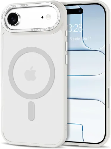 Vista 92 de Anuck - Funda magnética para iPhone 11 compatible con MagSafe, carcasa trasera mate translúcida dura, borde de TPU, delgada, resistente a impactos