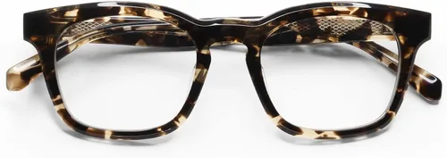 Vista 2 de eyebobs Humble Narrator Wide Traditional and Blue Light Reading Glasses Cristal frontal y patillas