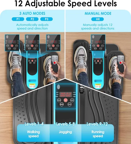 Vista 6 de 2025 New Under Desk Elliptical Machine,Portable Seated Pedal Exercise Machine for Seniors,Mini Leg Exerciser with 5 Adjustable Speeds&Remote