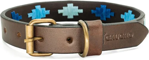 Vista 8 de GauchoLife Polo XS Collar de perro de cuero cosido a mano (XS, Aconcagua)