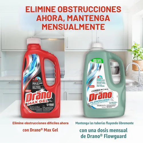 Vista 11 de Removedor de obstrucciones 00117-2PK Max(paquete de 2), 32 onzas, Drano , thomaswi, 1, 1