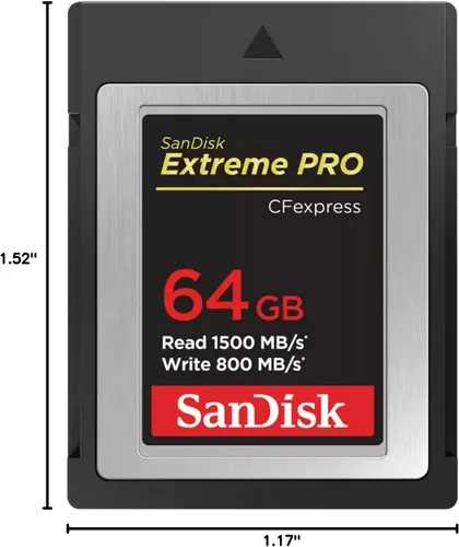 Vista 5 de SanDisk Tarjeta CFexpress Extreme PRO de 64 GB tipo B - SDCFE-064G-GN4NN
