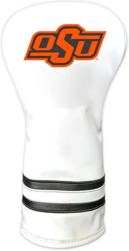 Vista 10 de Team Golf NCAA Blanco Vintage Cubierta para Cabeza de Conductor de Golf, Diseño Ajustado, Diseño Retro