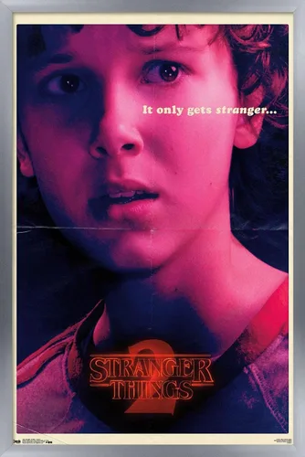 Vista 8 de Trends International Netflix Stranger Things: Season 2 - Póster de pared de Once de 22.4 pulgadas de largo x 14.7 pulgadas, versión enmarcada