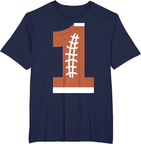 Vista 54 de 1st Birthday Football Ball Boys Camiseta de regalo de 1 año Negro