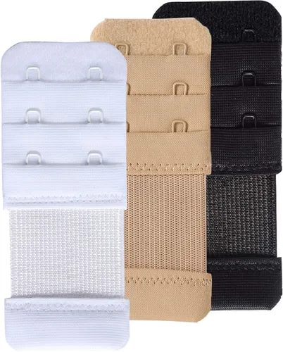 Vista 33 de SAMGU Extensores de brasier para mujer, 2 ganchos, 3 ganchos, 4 ganchos, 5 ganchos, 6 ganchos, correa de extensión de brasier elástica suave 2