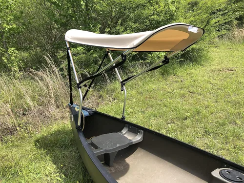 Vista 4 de Cypress Rowe Outfitters Parasol para canoa/kayak beige de 3' x 6
