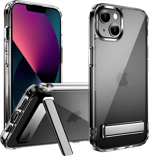 Vista 10 de CEDO - Funda con soporte para iPhone 12 Pro Max, ajustable en 3 direcciones con soporte de metal, parachoques de grado militar a prueba de golpes