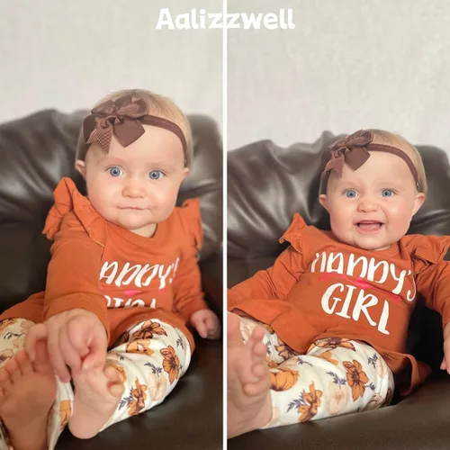 Vista 2 de Aalizzwell Traje de otoño e invierno para bebés recién nacidos
