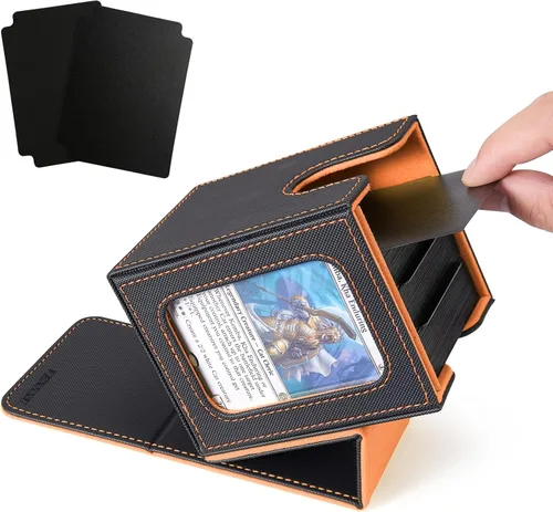 Vista 35 de Venssu Angel Themed MTG Deck Box with Commander Display (White and Grey)