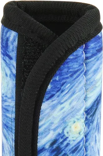 Vista 5 de CM Paquete de 5 manijas de neopreno para equipaje de neopreno, identificadores de equipaje para bolsa de viaje, equipaje o maleta