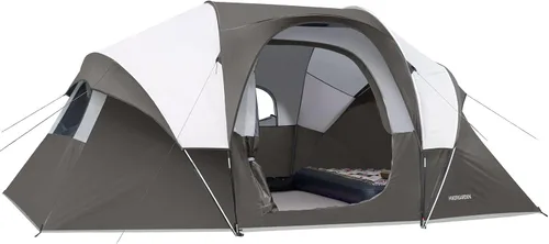 Vista 8 de HIKERGARDEN Tienda de Campaña para 10 Personas - Tienda Familiar Portátil de Fácil Instalación para Campamento, Tienda de Cúpula de Tela Resistente