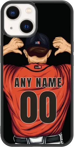 Vista 26 de Custome - Funda de teléfono de béisbol, diseño creativo de béisbol deportivo con número de estrella para iPhone 11, 12, 13, 14, 15 Pro Max Plus Mini
