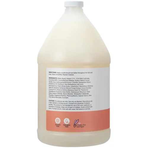 Vista 3 de Ginger Lily Farms Salon Formula FrizzFreeze Pro Champú antiencrespamiento para cabello encrespado, 100% vegano y libre de crueldad, 1 galón