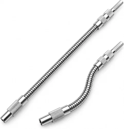 Vista 8 de Guyuyii Extensión de Broca Flexible - Eje Suave Hexagonal Magnético de 1/4" para Lugares Difíciles de Alcanzar - Extensión de Broca Flexible de 1