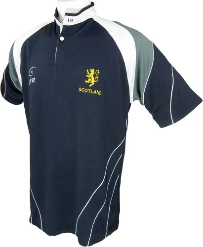 Vista 2 de Scotland Rugby Jersey Polo Transpirable Camisa Rampant Lion