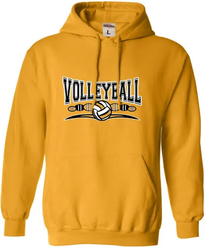 Vista 13 de Go All Out Sudadera con capucha para hombre y mujer con diseño fresco de voleibol