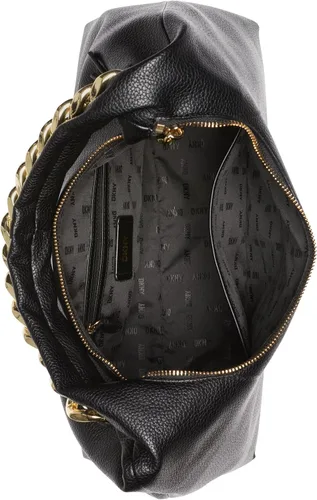 Vista 4 de DKNY Hobo de ceniza, negrodorado, NegroOro