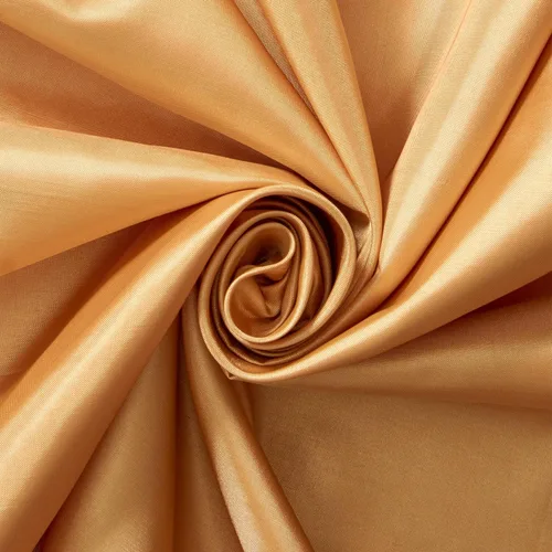 Vista 5 de The Yard - Tela de forro de seda de poliéster de 58/60 pulgadas, ligera, Habutai de poliéster para coser ropa, accesorios y más, color dorado