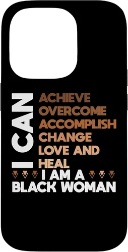 Vista 16 de iPhone 11 Pro Max poderoso negro mujer afirmación afroamericana orgullo caso