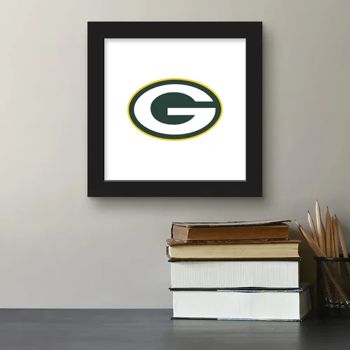 Vista 5 de Trends International Gallery Pops NFL Green Bay Packers - Arte de pared de marca primaria, versión enmarcada negra, 12 x 12 pulgadas