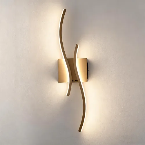 Vista 9 de Lámpara de pared con luz LED moderna, minimalista, industrial, de 24" en negro, para espacios pequeños, lámpara de pared con cableado para baño