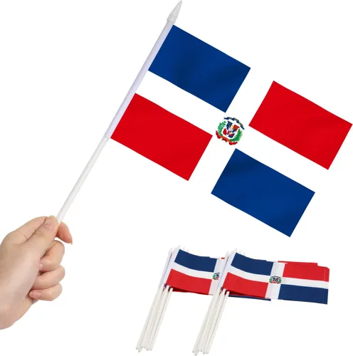 Vista 17 de Anley Mini bandera de Armenia - Paquete de 12 banderas armenias pequeñas en miniatura de mano en barra, resistentes a la decoloración